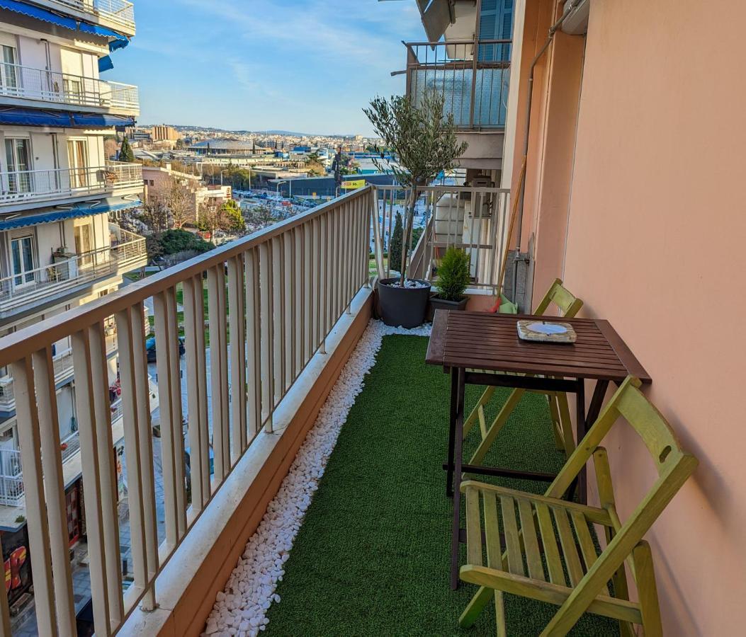 Charming 85Sqm Apartment With Panoramic City-Views 테살로니키 외부 사진